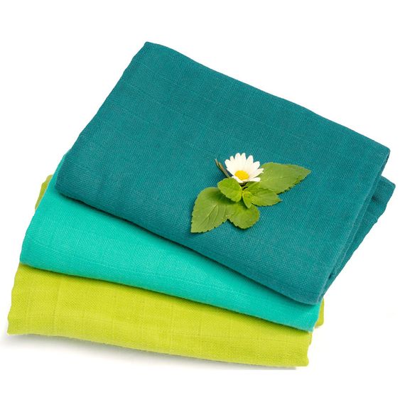 Divata Mulltücher 3er Set 80 x 80 - Jungs