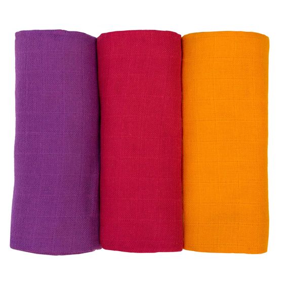 Divata Mulltücher 3er Set 80 x 80 - Mädchen