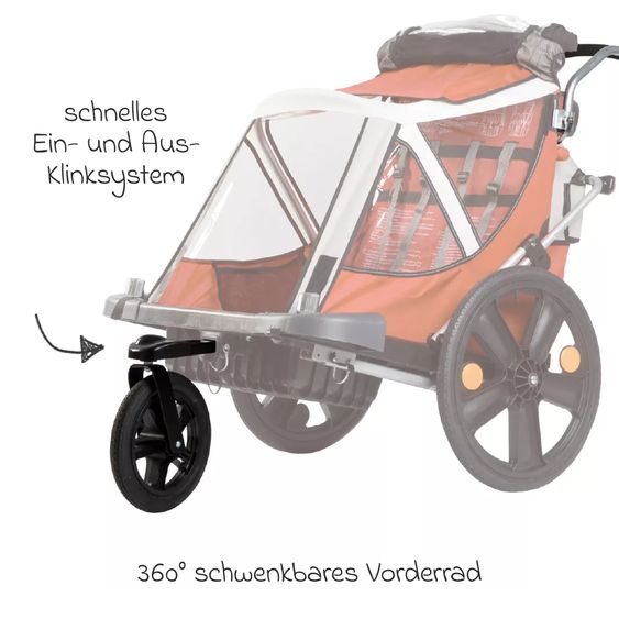 Diverse Marken BELLELLI Fahrradanhänger- Zubehör-Set - Urban Black