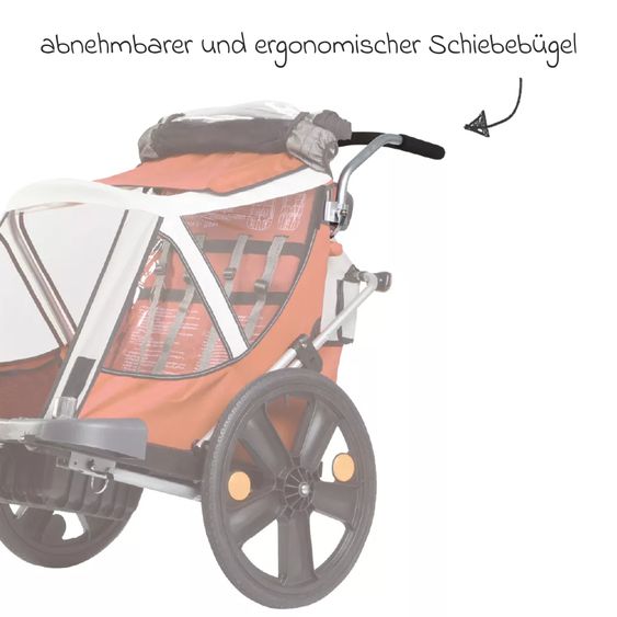 Diverse Marken BELLELLI Fahrradanhänger- Zubehör-Set - Urban Black