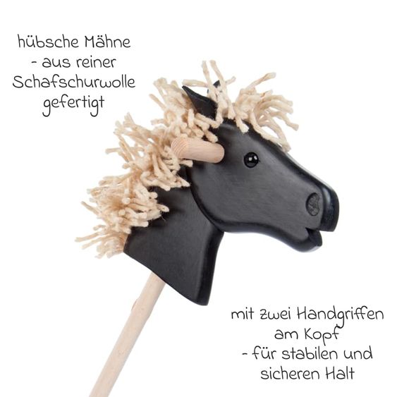 Diverse Marken Jamso Steckenpferd Rappe