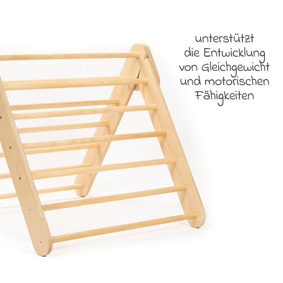 Diverse Marken Leg&Go Klettergerüst Triangle aus Holz - Natur