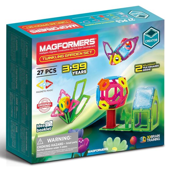 Diverse Marken MAGFORMERS® Set giardino scintillante