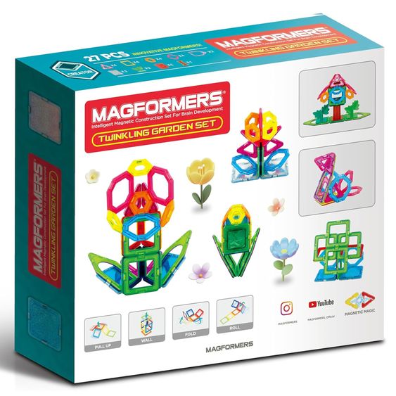 Diverse Marken MAGFORMERS® Set giardino scintillante