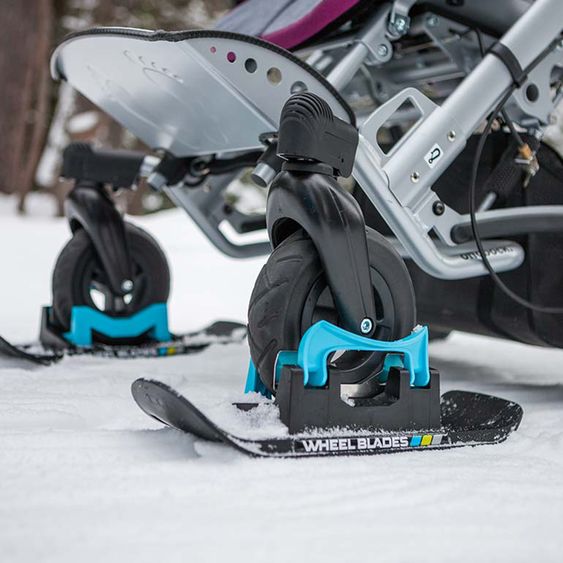 Diverse Marken Wheelblades Kinderwagenski XL Einzeln - Schwarz Blau