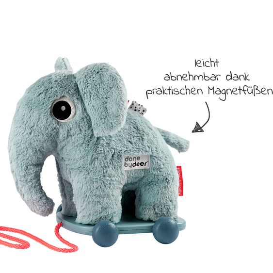 Done by Deer 2 in 1 Zieh- & Kuscheltier - Elphee - Blau