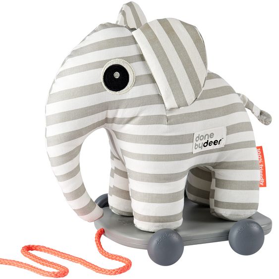 Done by Deer 2 in 1 Zieh- & Kuscheltier - Elphee - Grau