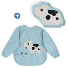 2-piece learning to eat set Foodie - Tiny Farm - Blue