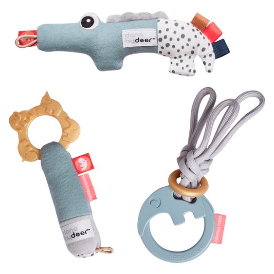 Done by Deer 3-piece activity toy set / gift set - Deer Friends - Colour Mix