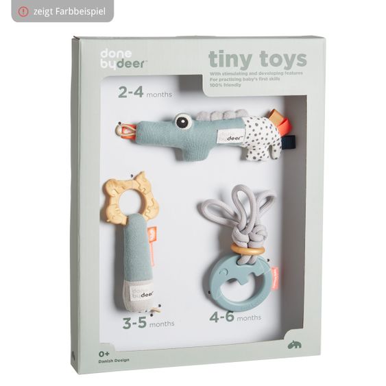 Done by Deer 3-tlg. Activity-Spielzeug-Set / Geschenkset - Deer Friends - Rosa