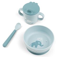 3-piece tableware set - Elphee - Blue