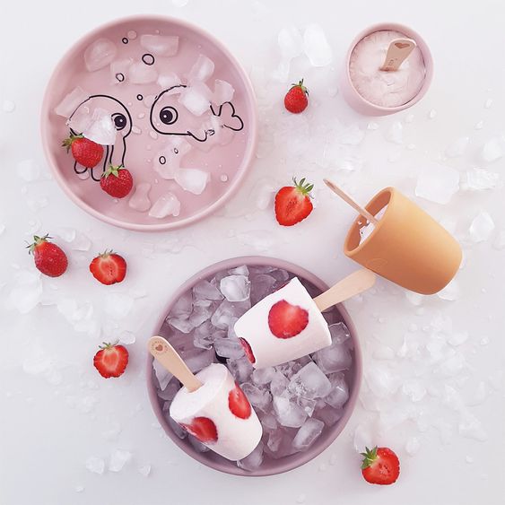 Done by Deer 3 pcs Silicone Eating & Drinking Set - Sea Friends - Pink