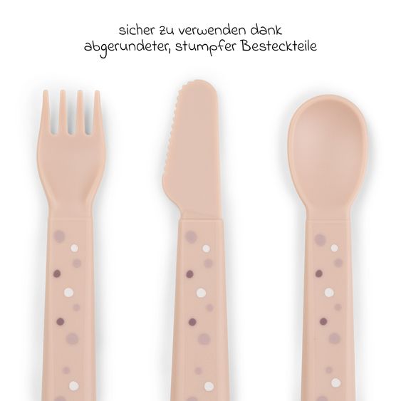 Done by Deer Set 5 pezzi per imparare a mangiare Foodie - Nuvole felici - Polvere