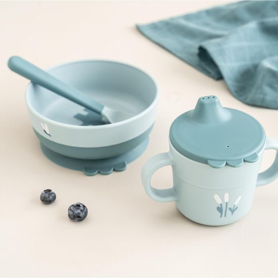 Done by Deer 5-piece crockery set Foodie - Elphee - Blue