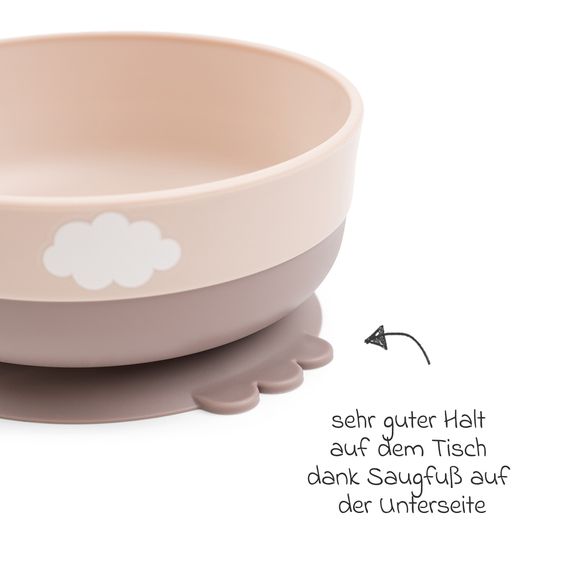 Done by Deer Set di stoviglie da 5 pezzi Foodie - Happy Clouds - Powder