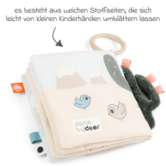 Done by Deer Activity-Soft-Bilderbuch zum Aufhängen - Lalee - Sand