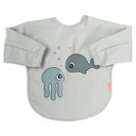 Sleeve bib - waterproof - Sea Friends - Grey