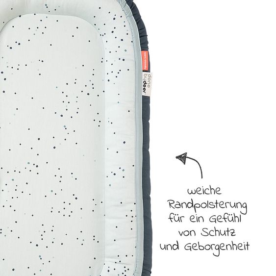 Done by Deer Babynest / Kuschelnest - Dreamy Dots - Blau