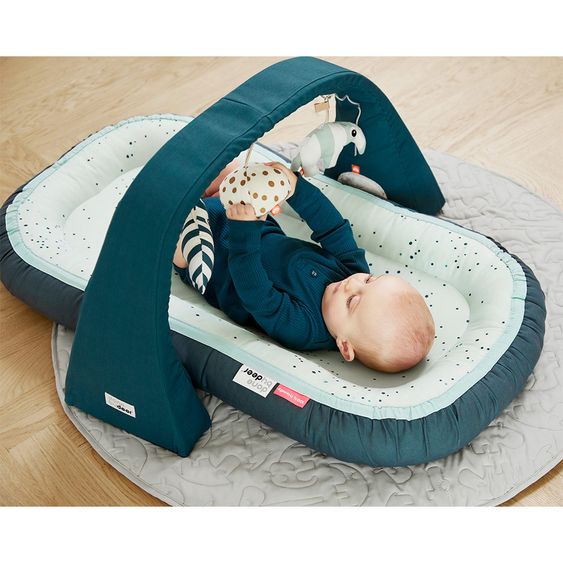 Done by Deer Babynest / Kuschelnest - Dreamy Dots - Blau
