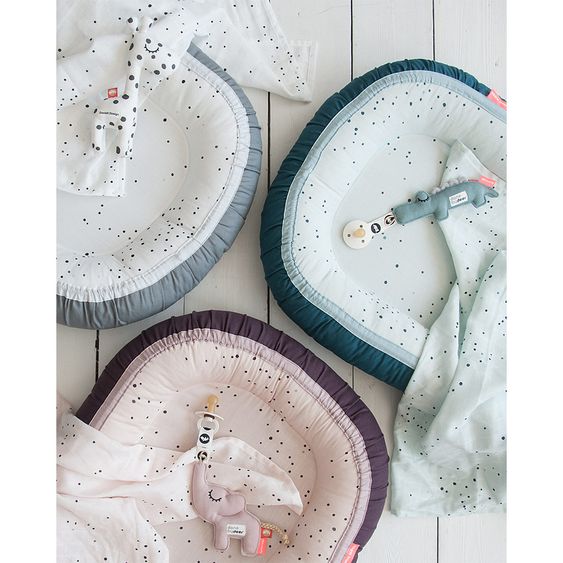 Done by Deer Babynest / Kuschelnest - Dreamy Dots - Rosa