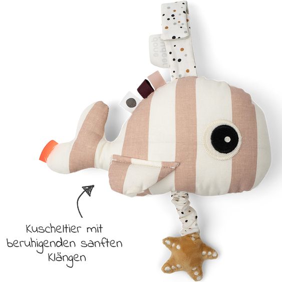 Done by Deer Einschlafhilfe & Kuscheltier mit Spieluhr - Wally - Rosa