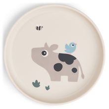 Foodie learning plate - Tiny Farm - Sand