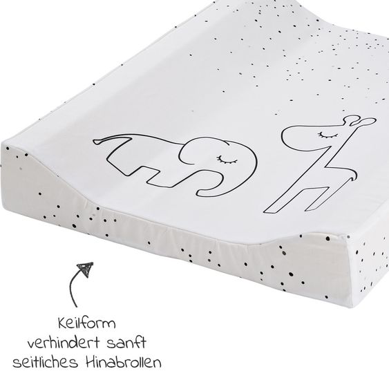 Done by Deer Folien-Wickelmulde 2-Keil - Dreamy Dots - Weiß