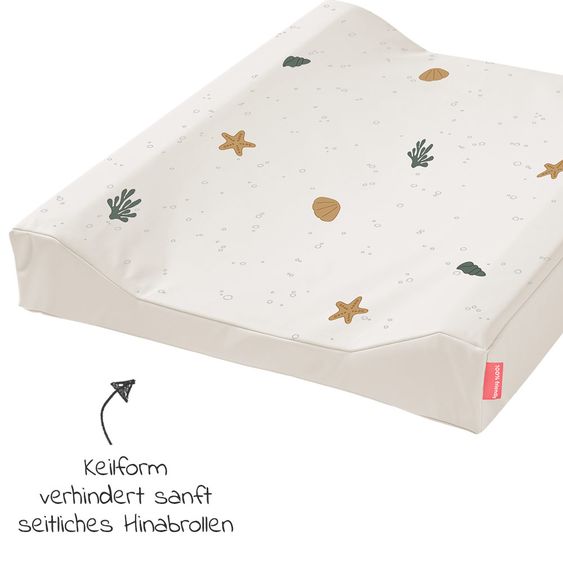 Done by Deer Folien-Wickelmulde 2-Keil - Easy Wipe - Sea Friends - Beige