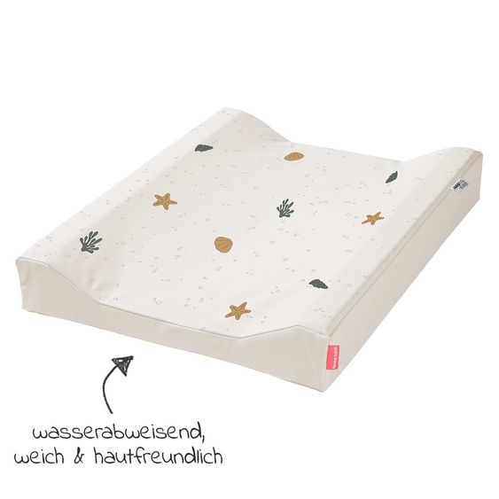 Done by Deer Folien-Wickelmulde 2-Keil - Easy Wipe - Sea Friends - Beige