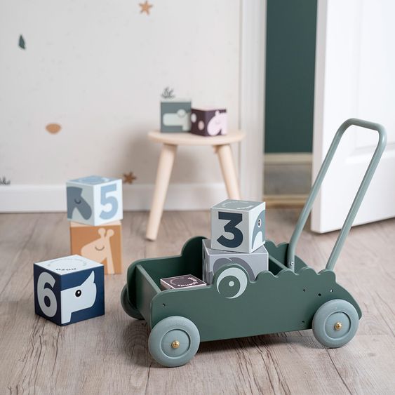 Done by Deer Baby walker - Croco - Green
