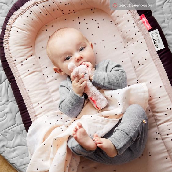 Done by Deer Gauze diaper / muslin cloth / puck cloth - 2 pack - 70 x 70 cm - Happy Dots - Pink