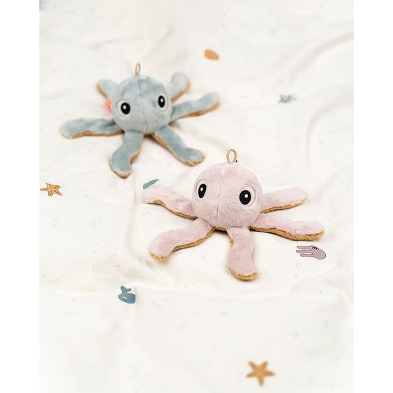 Done by Deer Mullwindel / Mulltuch / Pucktuch - 3er Pack - Organic Cotton - 70 x 70 cm - Sea Friends