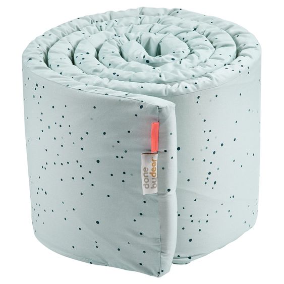 Done by Deer Nestchenrolle / Bettschlange - 350 cm - Dreamy Dots - Blau