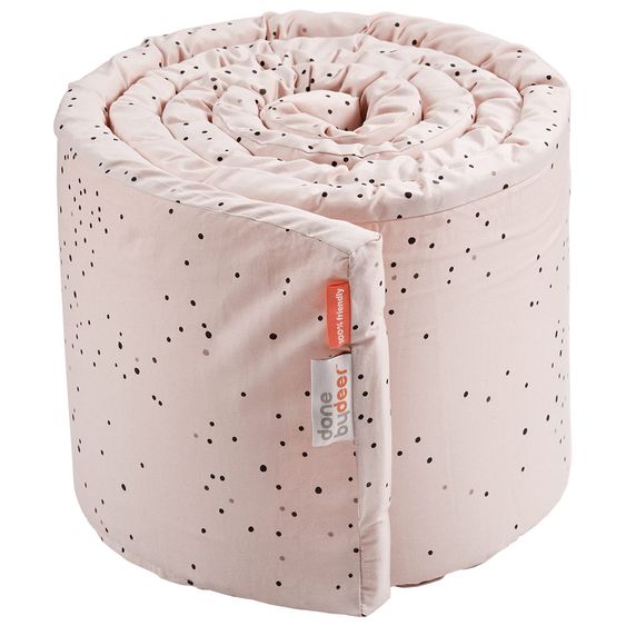 Done by Deer Nestchenrolle / Bettschlange - 350 cm - Dreamy Dots - Rosa