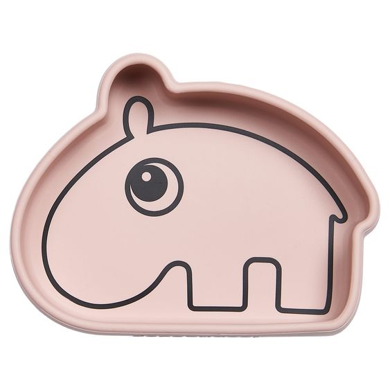 Done by Deer Silicone Eating Bowl with Suction Base - Stick & Stay - Ozzo - Pink