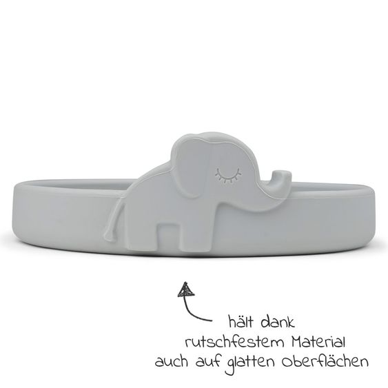 Done by Deer Silicone plate - Pekaboo - Elphee - Grey