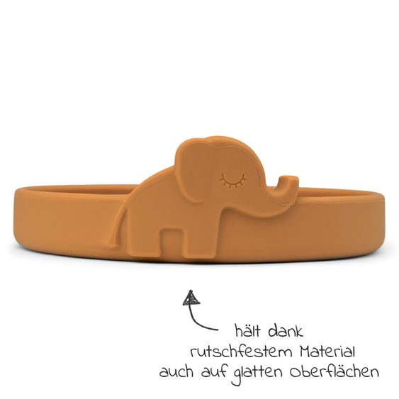 Done by Deer Silicone plate - Pekaboo - Elphee - Mustard