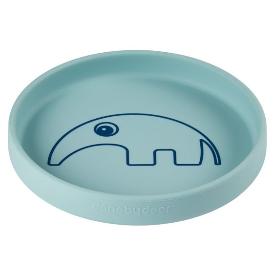 Done by Deer Silicone plate - non-slip - Antee - Blue