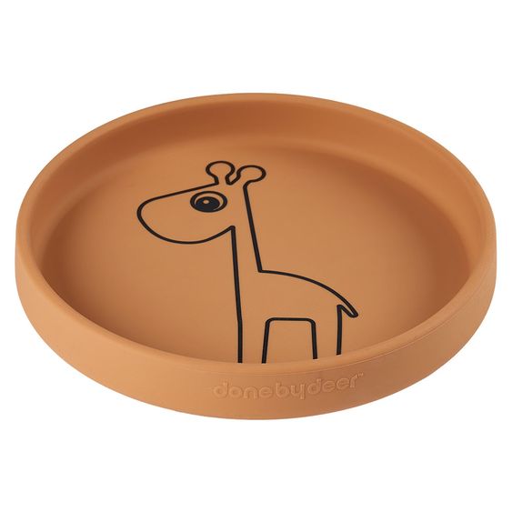 Done by Deer Silicone plate - non-slip - Raffi - Mustard