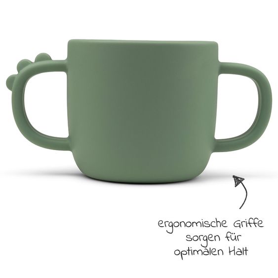 Done by Deer Silicone drinking cup - Pekaboo - Croco - Green