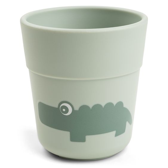 Done by Deer Foodie drinking cup - Croco - Green