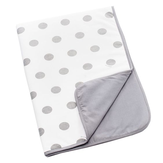 doomoo Baumwoll-Decke Doomoo Dream 75 x 100 cm - Dots - Grau