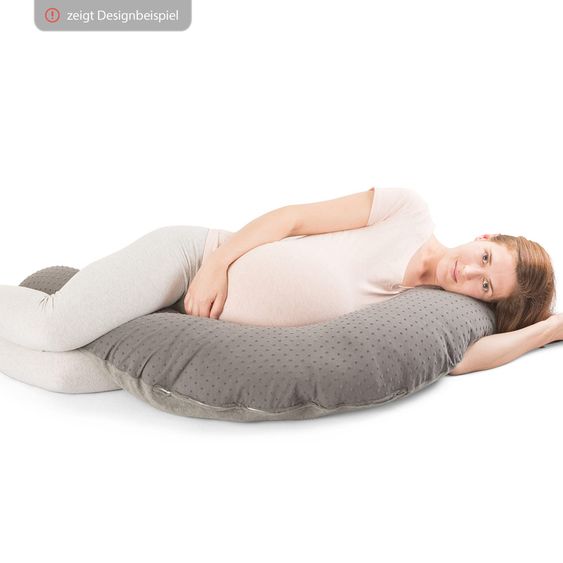 doomoo Lagerungskissen XL zum Stillen & Relaxen 190 cm - Pure - Taupe