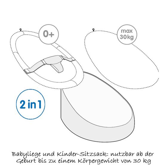 doomoo Multifunktionaler Sitz Doomoo Seat - Home - Anthrazit