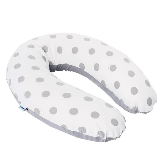 doomoo Stillkissen Buddy Cotton 180 cm - Dots - Grau