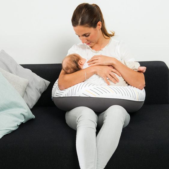 doomoo Nursing pillow Buddy Cotton 180 cm - Ethnic - Anthracite