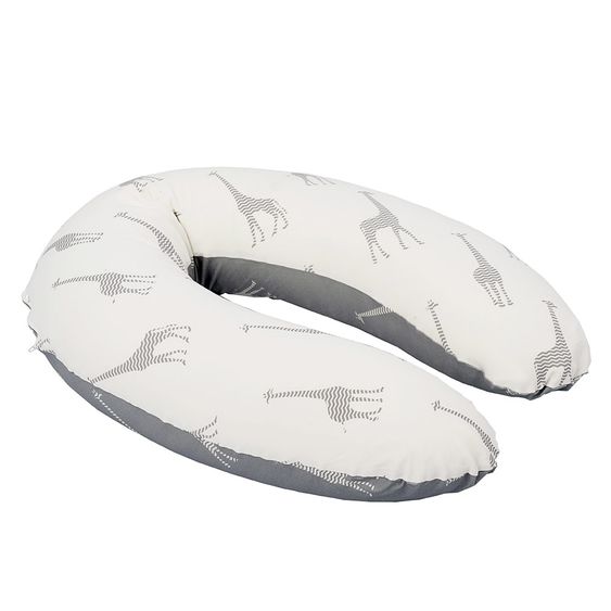 doomoo Stillkissen Buddy Cotton 180 cm - Giraffe - Grau