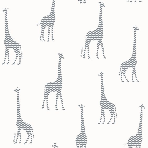 doomoo Stillkissen Buddy Cotton 180 cm - Giraffe - Grau