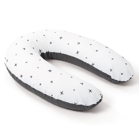 doomoo Stillkissen Buddy Cotton 180 cm - Stars - Anthrazit