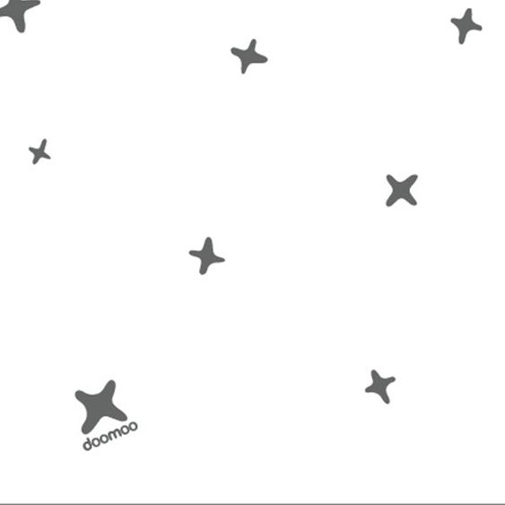 doomoo Stillkissen Buddy Cotton 180 cm - Stars - Anthrazit
